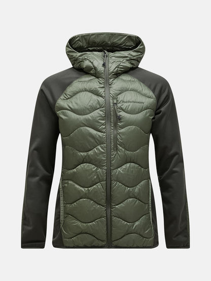 M Helium Down Hybrid Hood-OLIVE EXTREME