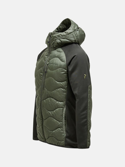 M Helium Down Hybrid Hood-OLIVE EXTREME