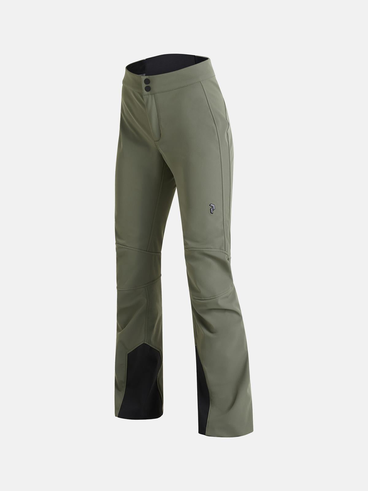 W Stretch Pants-PINE NEEDLE