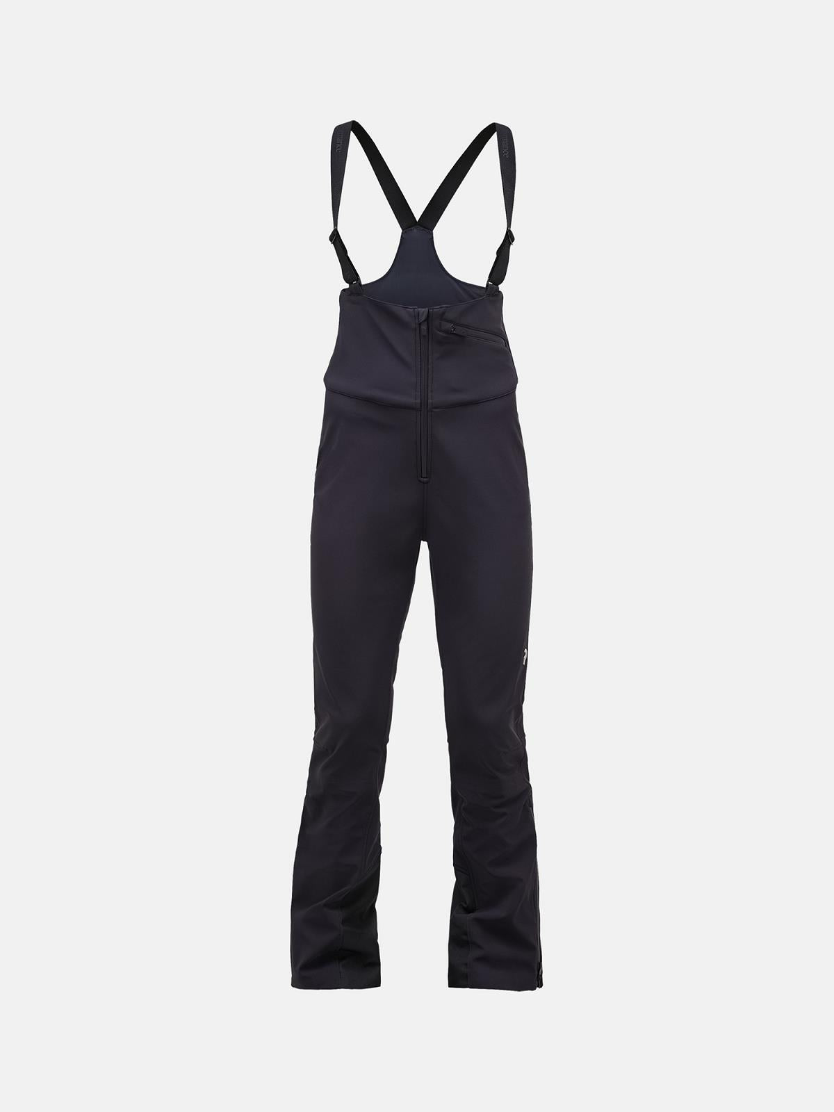 W Stretch Bib Pants-BLACK