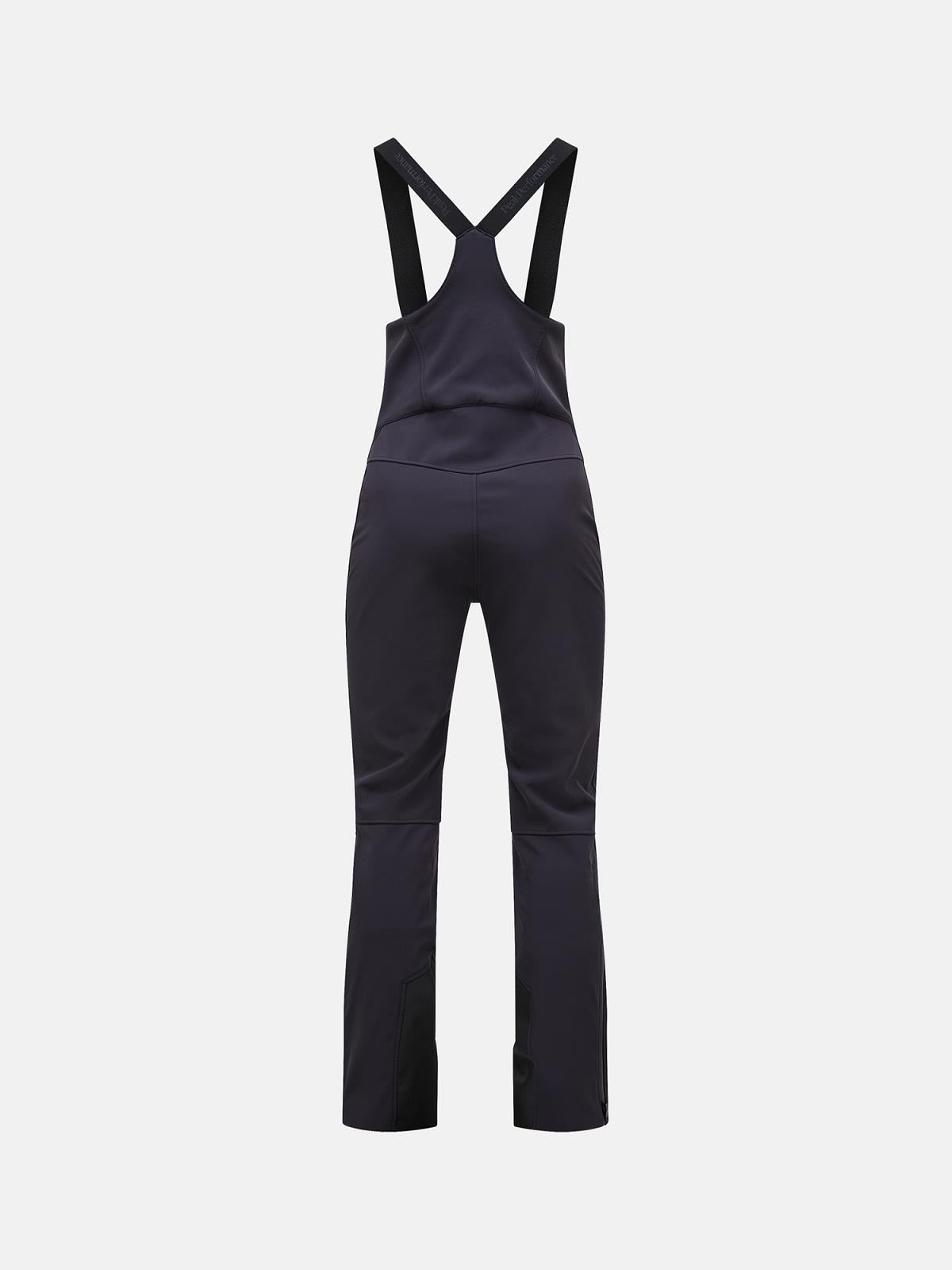 W Stretch Bib Pants-BLACK