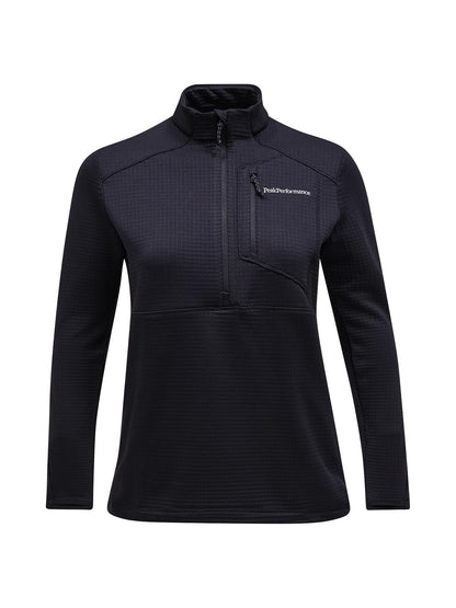 W Trail Polartec Half Zip-BLACK