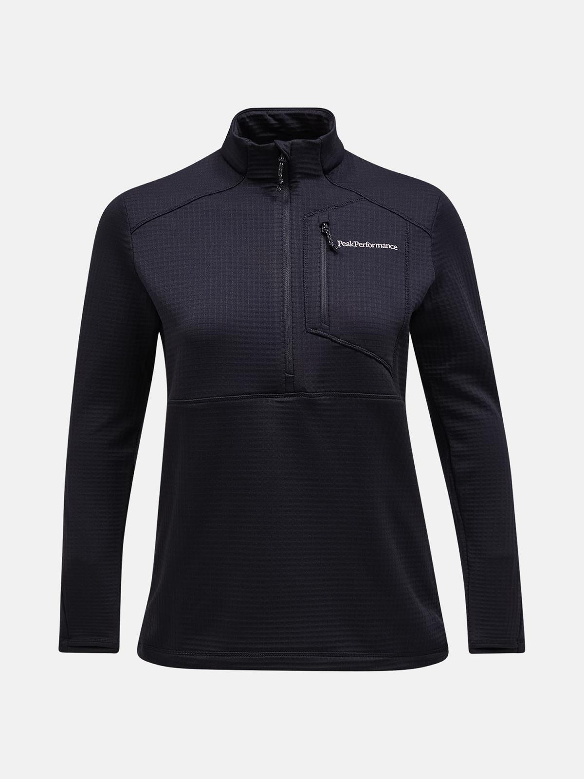 W Trail Polartec Half Zip-BLACK