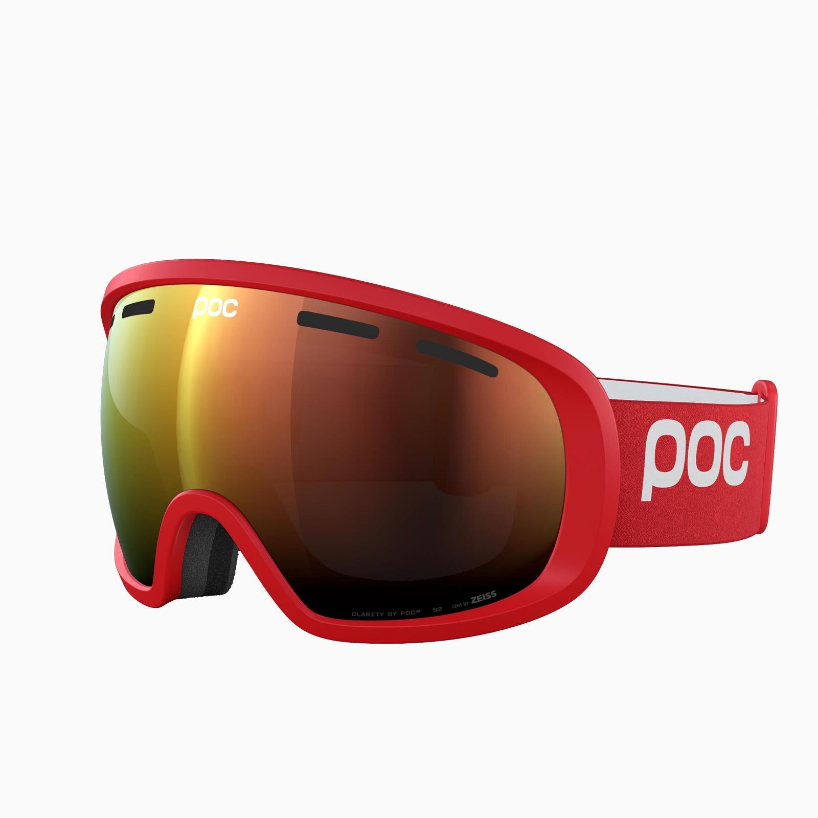 POC FOVEA MID PRISMANE RED / PARTLY SUNNY ORANGE