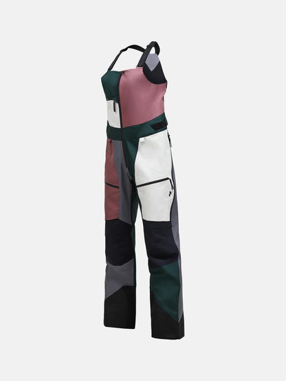 W Vertical Gore-Tex Pro BIB FLO SCARAB GREEN ROSE BROWN