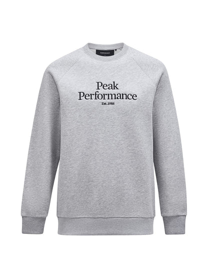 M Original Crew-MED GREY MELANGE-BLACK