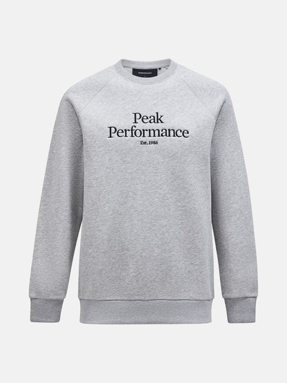 M Original Crew-MED GREY MELANGE-BLACK