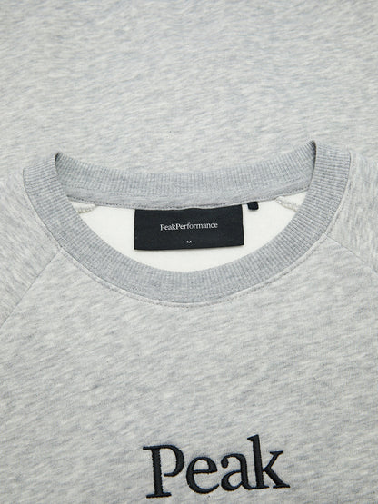 M Original Crew-MED GREY MELANGE-BLACK