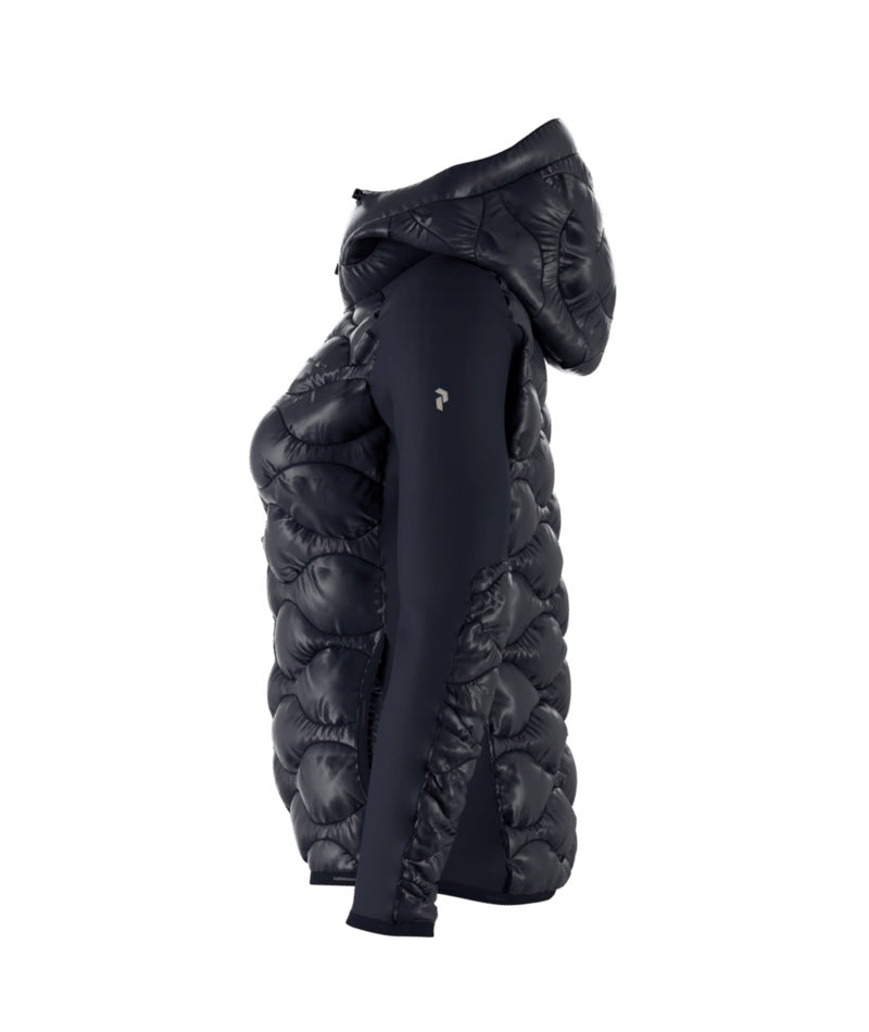 W Helium Down Hybrid Hood-BLUE SHADOW