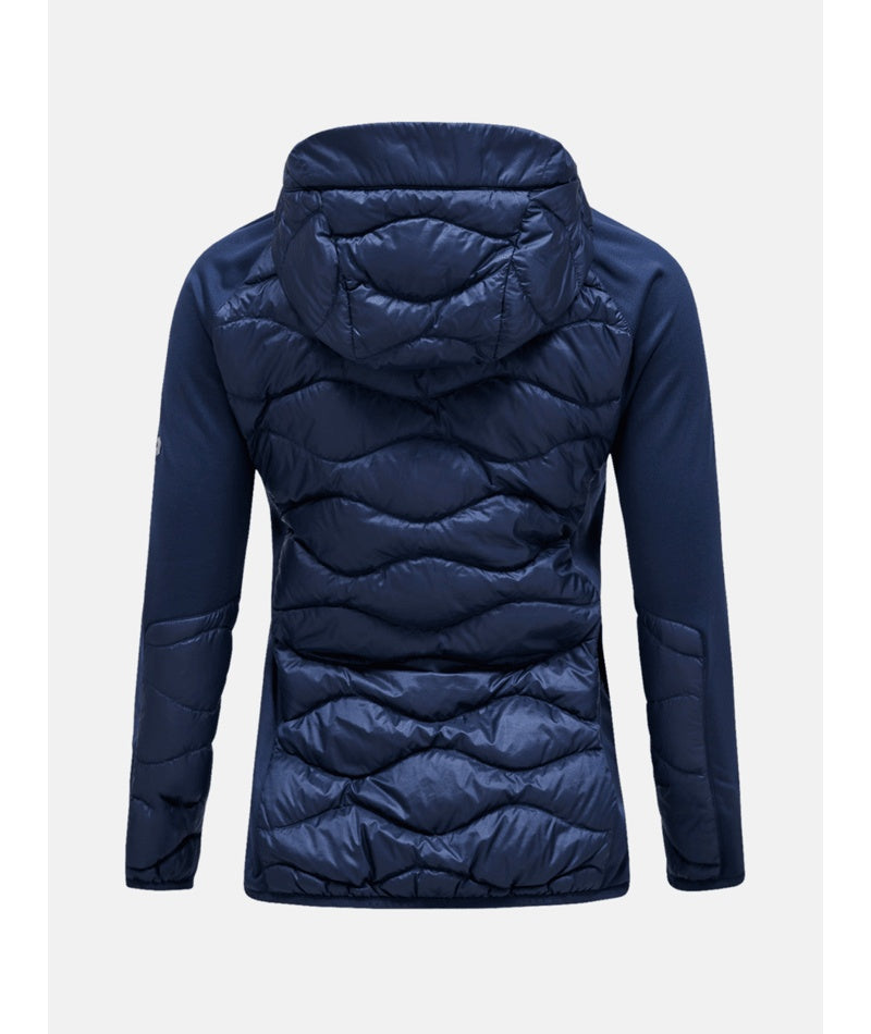 W Helium Down Hybrid Hood-BLUE SHADOW