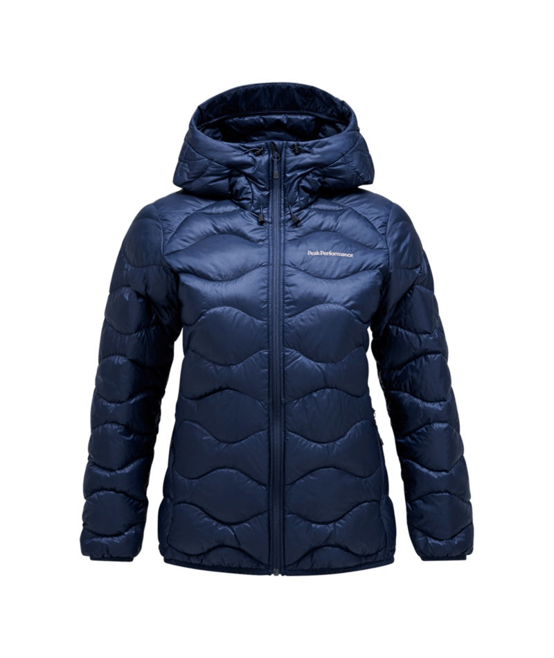 W Helium Down Hood Jacket-BLUE SHADOW