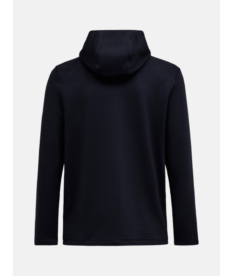 M Trail Polartec Zip Hood-BLACK