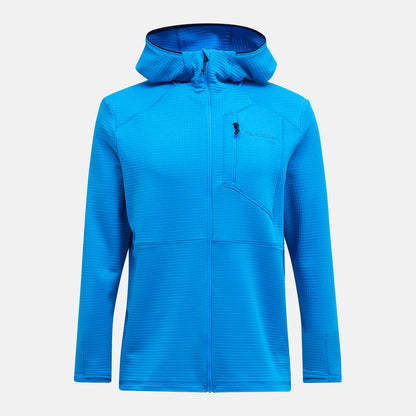 M Trail Polartec Zip Hood-BRILLIANT BLUE