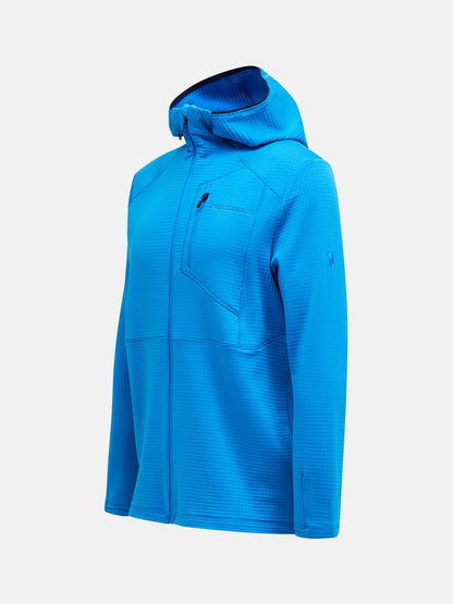 M Trail Polartec Zip Hood-BRILLIANT BLUE