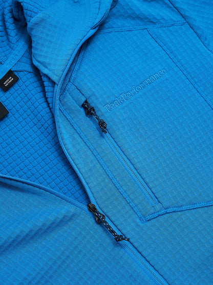 M Trail Polartec Zip Hood-BRILLIANT BLUE