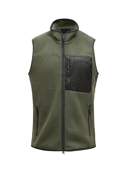 M Pile Vest-PINE NEEDLE
