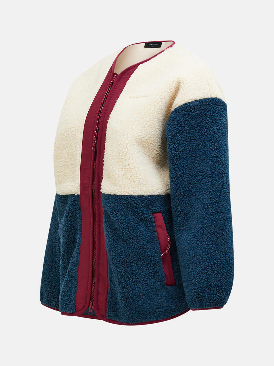 W Heavy Pile Oversized Cardigan