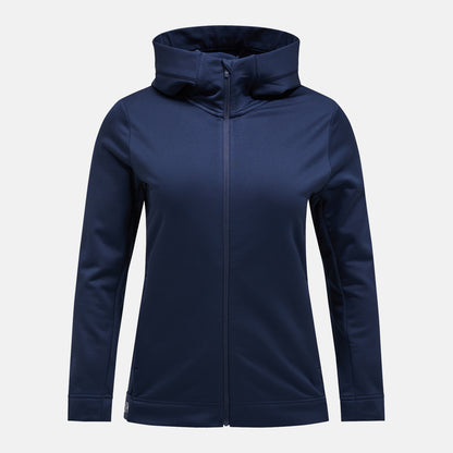 W Rider Tech Zip Hood-BLUE SHADOW