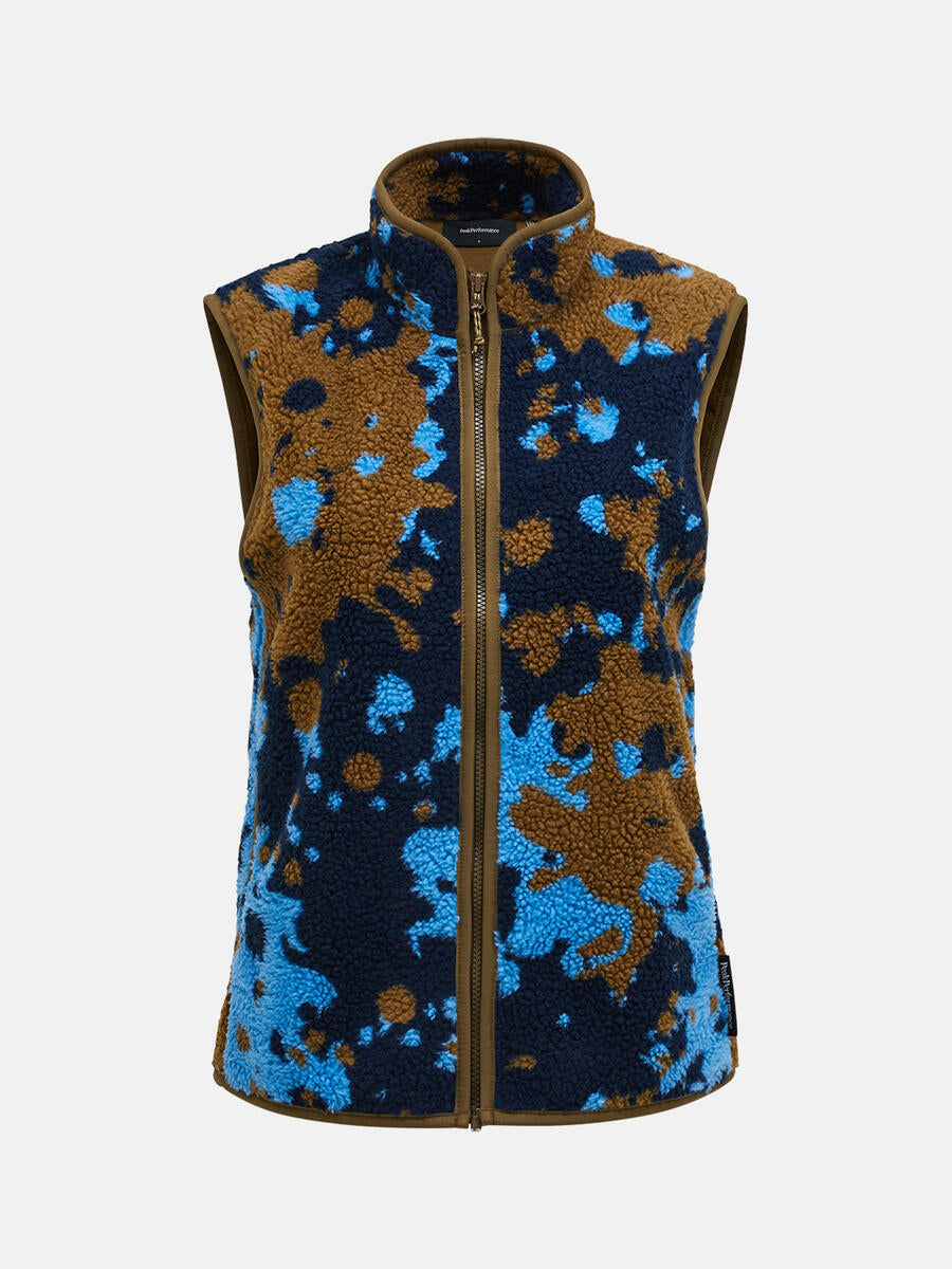 W Graphic Pile Vest