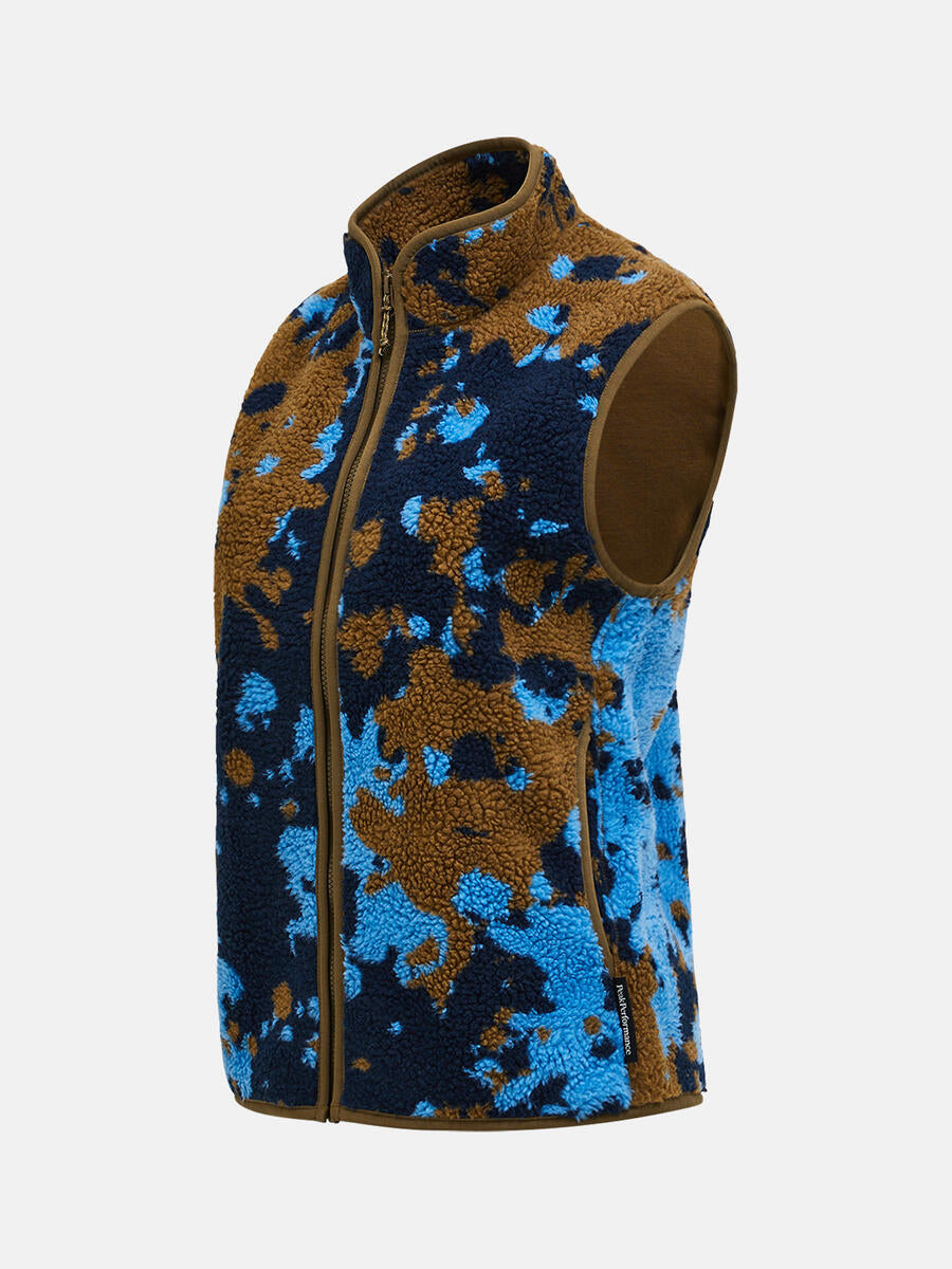 W Graphic Pile Vest