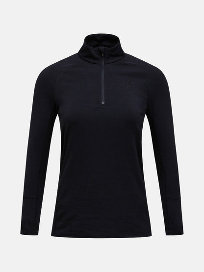 Magic Half Zip Wool-blend Baselayer Wome