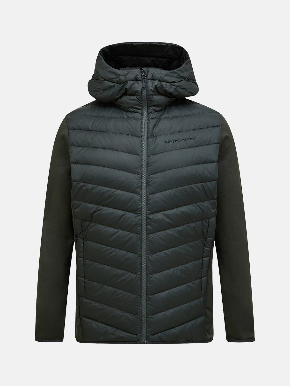 M FROST DOWN HYBRID HOOD OLIVE EXTREME