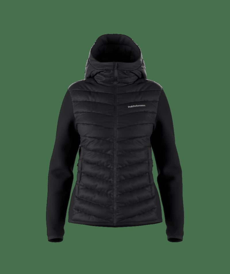 W Frost Down Hybrid Hood-BLACK