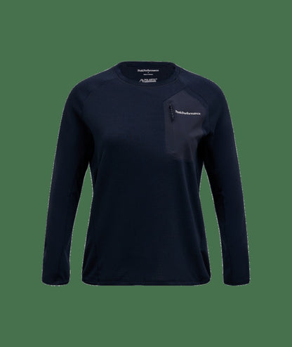 W Freelight Polartec Grid Crew BLACK