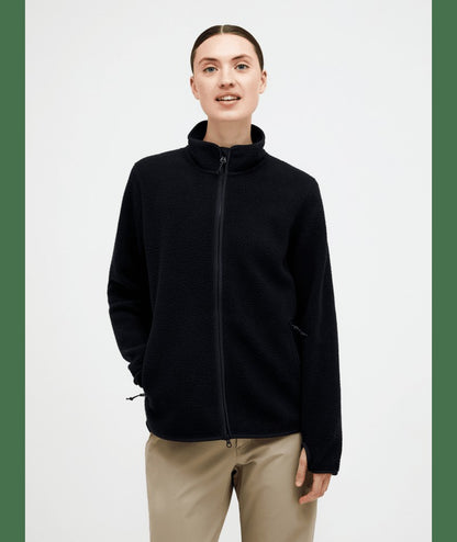 Pile Zip Jacket Women BLACK