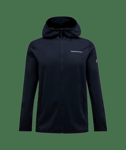 M LIGHT ZIP HOOD BLACK