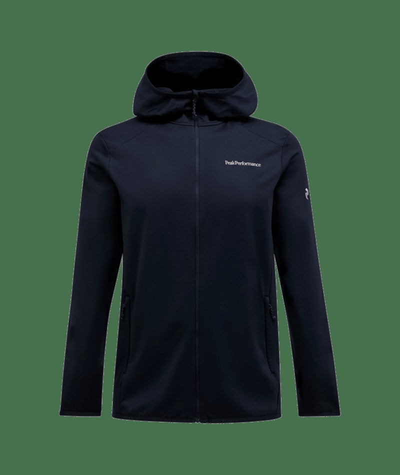M LIGHT ZIP HOOD BLACK