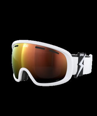 POC FOVEA MID BLIXTEN WHITE SUNNY ORANGE
