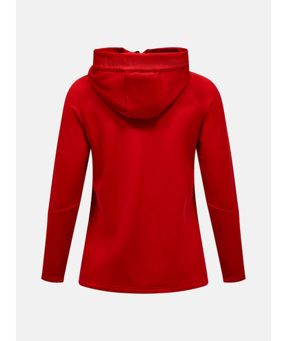 Rider Essentials Midlayer Zip Hood Women Red Pompeian