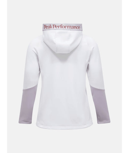 Rider Essentials Midlayer Zip Hood Women White Misty Lavender
