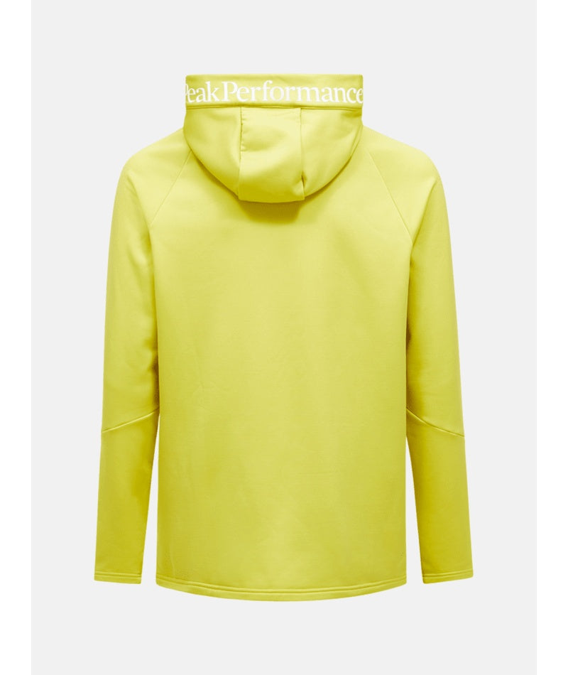 Rider Essentials Midlayer Zip Hood Men Canary Lime