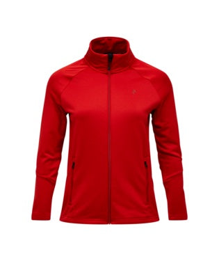 Rider Essentials Midlayer Zip Jacket Women Red Pompeian