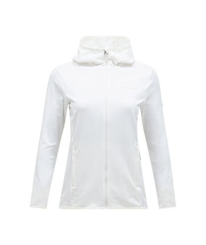 Light Zip Hood Women Offwhite