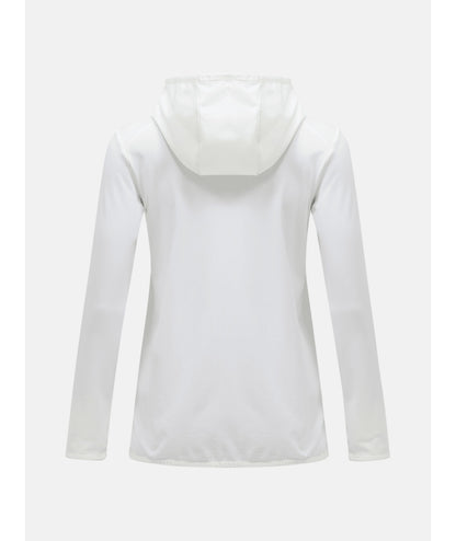 Light Zip Hood Women Offwhite