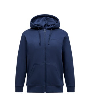 Original Small Logo Zip Hood Men Bleu Shadow