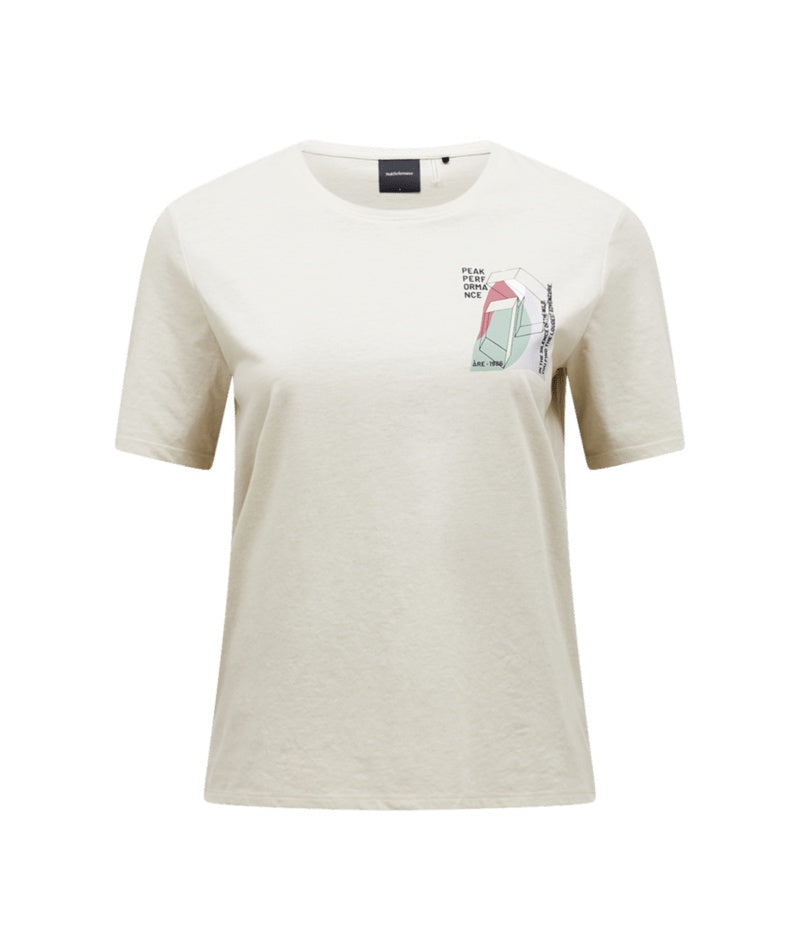 Explore Graphic Tee Women Sand Fog