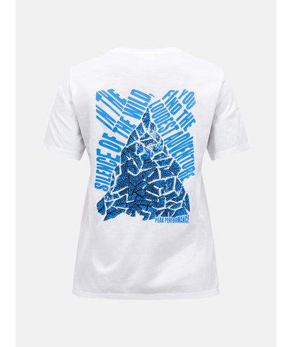 Explore Graphic Tee Women White True Blue