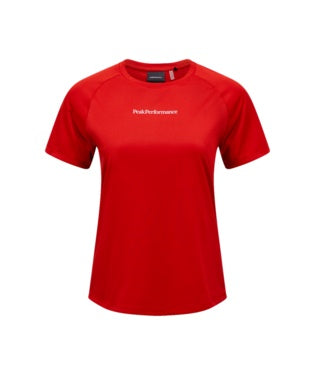 Active Tee Women Red Pompeian