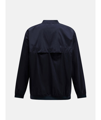 Half Buttoned Wind Crew Men Black