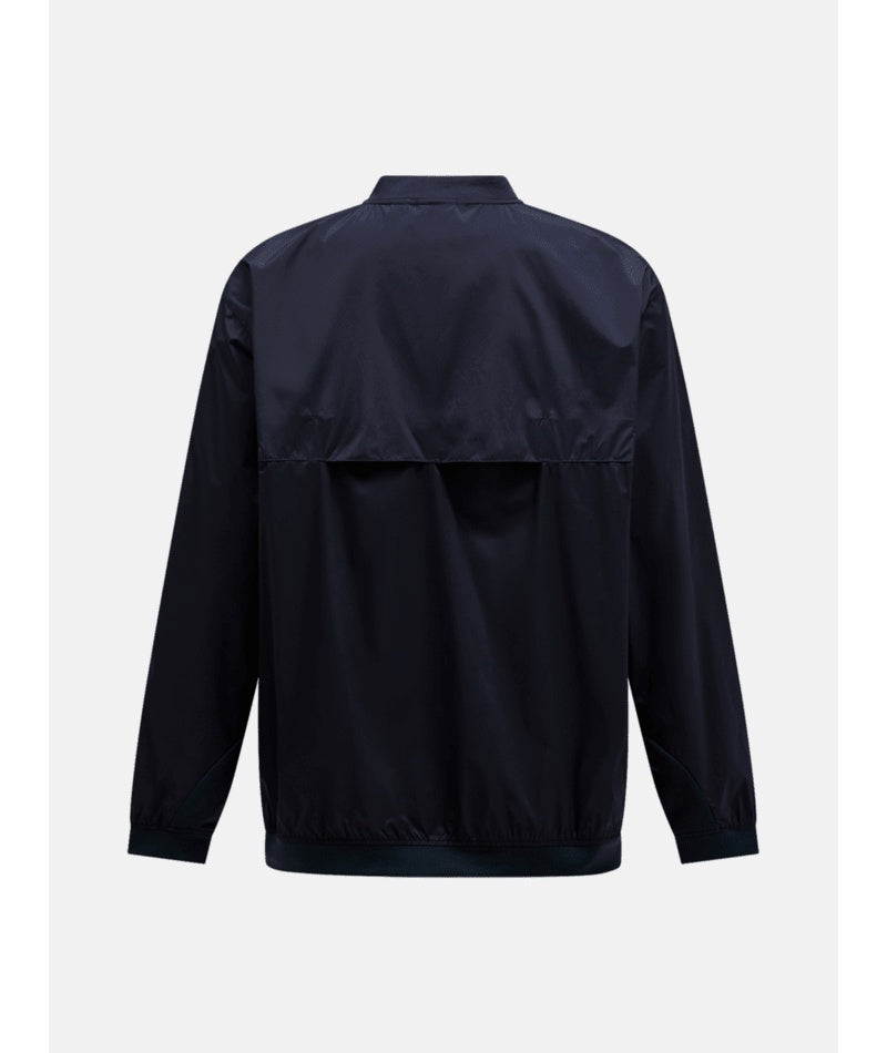 Half Buttoned Wind Crew Men Black