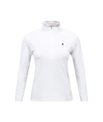 Core Half Zip Baselayer Women White