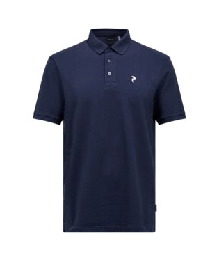 Classic Cotton Polo Men Bleu Shadow