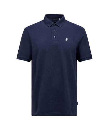 Classic Cotton Polo Men Bleu Shadow