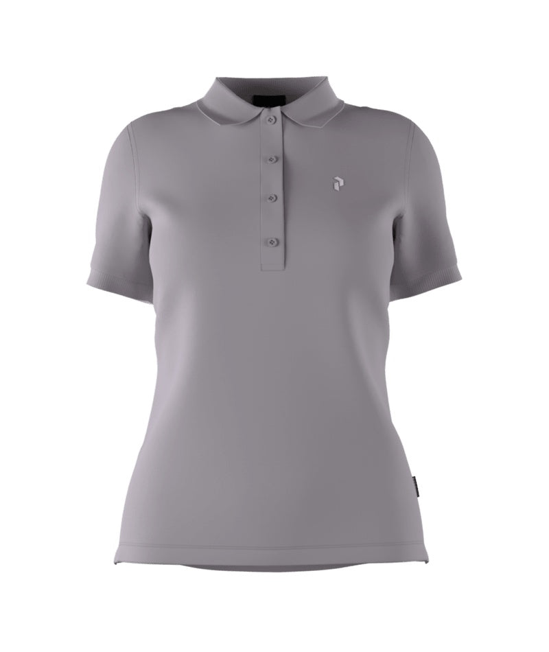 Classic Cotton Polo Women Mistyt Lavender