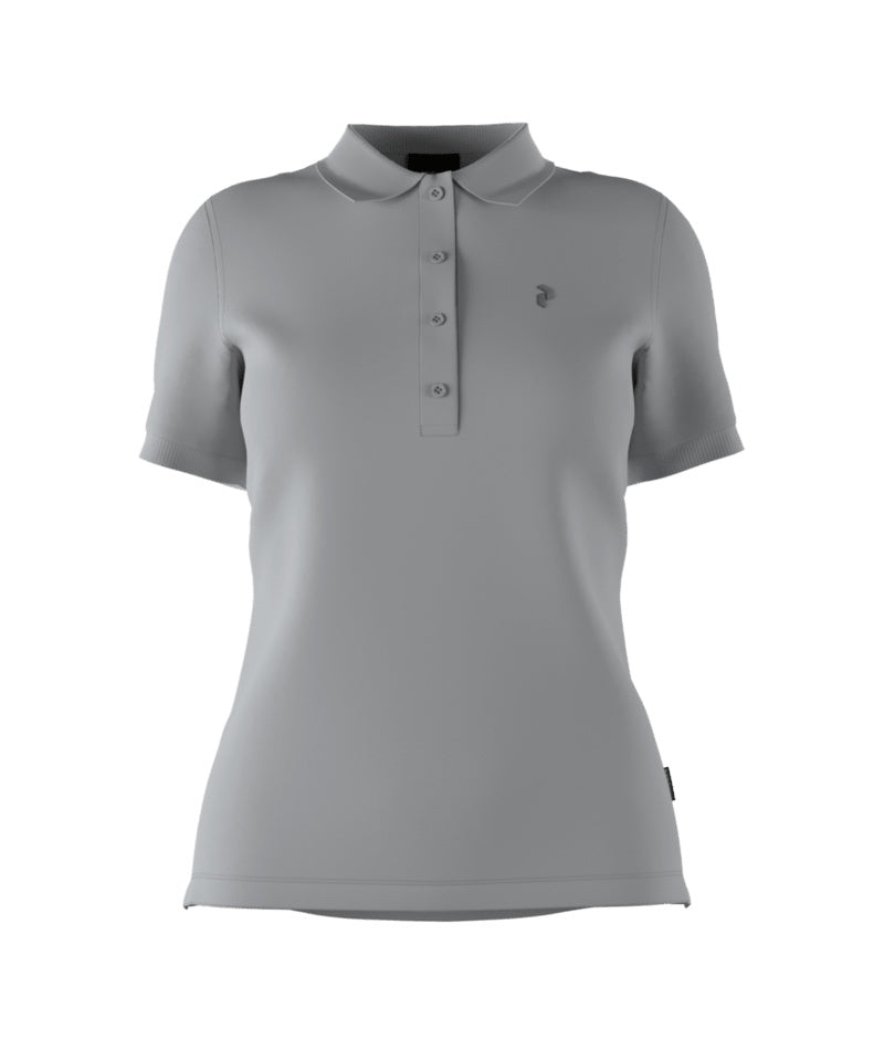 Classic Cotton Polo Women Summit Smoke