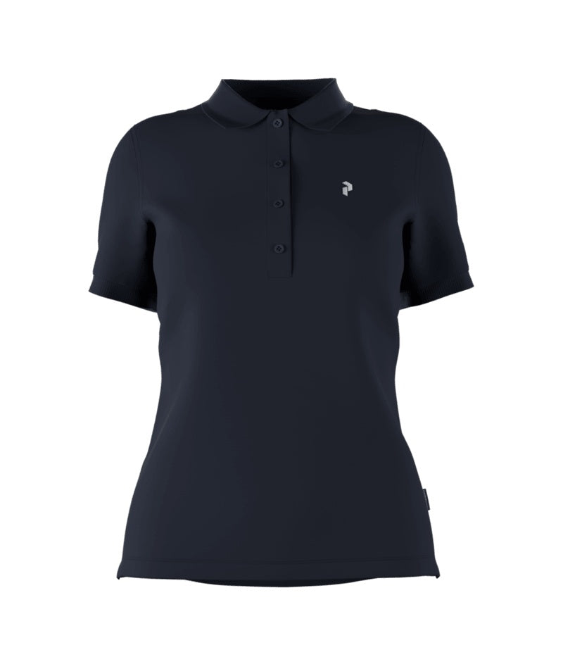 Classic Cotton Polo Women Blue Shadow
